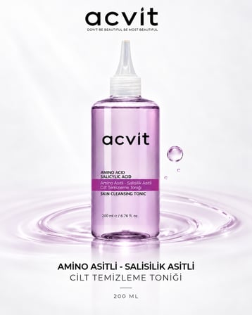 Amino Asitli - Salisilik Asitli Cilt Temizleme Toniği 200 ML