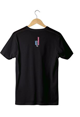Just Keep Baskılı V Yaka Unisex T-Shirt