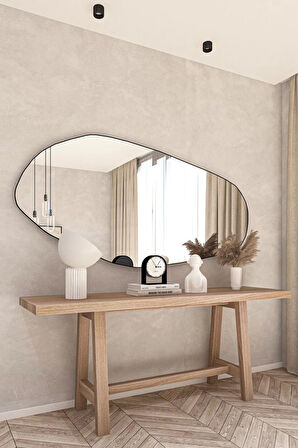 Fawdecor Amsterdam Dekoratif Duvar Aynası Gold 85 x 170 Cm
