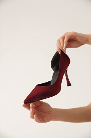 Angela Premium Kadın Kırmızı Topuklu Ayakkabı