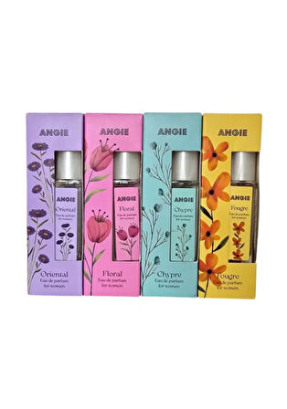 Angie Chypre + Fougre + Floral + Oriantel Kadın Parfüm EDP 4 x 15 ML
