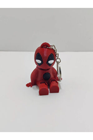 Eşsiz Baby Deadpool 3D Baskı Anahtarlık&Çanta Süsü(2 ADET)