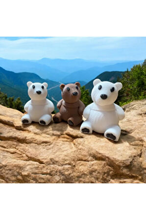 Sevimli Ayıcık Anahtarlık-Çanta Süsü 3D Baskı