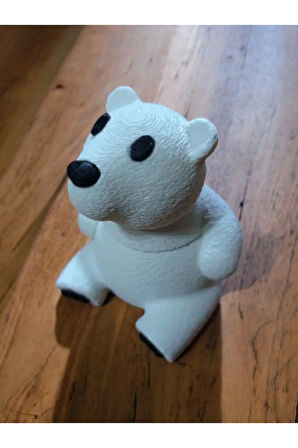 Sevimli Ayıcık Anahtarlık-Çanta Süsü 3D Baskı 2li