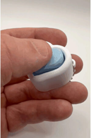 Kalp Şekilli Klik Sistem Anahtarlık (2 Adet) 3D Yazıcı