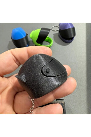 "Racing Helmet Anahtarlık - 3D Yazıcı İle Üretilmiş Özel Tasarım"(2adet)