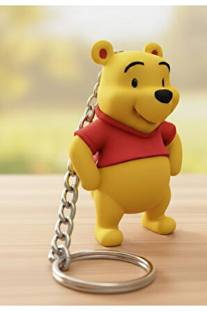 Tatlı Ayı Winnie The Pooh Anahtarlık | 3D Baskı - PLA Malzeme
