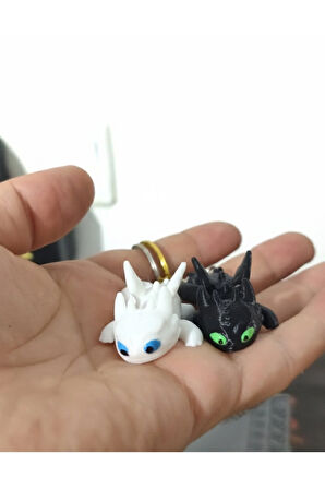 Dişsiz ve Fury Serisi Çift Anahtarlık (5 cm)