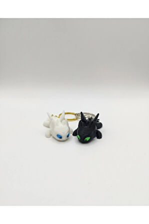 Dişsiz ve Fury Serisi Çift Anahtarlık (5 cm)