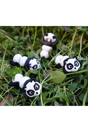 Hareketli Eklemeli Sevimli Panda Anahtarlık (2'li Set) | 3D Baskı PLA Malzeme