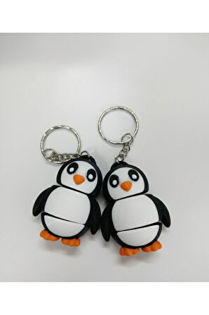 Sevimli Penguen 3D Anahtarlık | 2'li Set | PLA Malzeme |