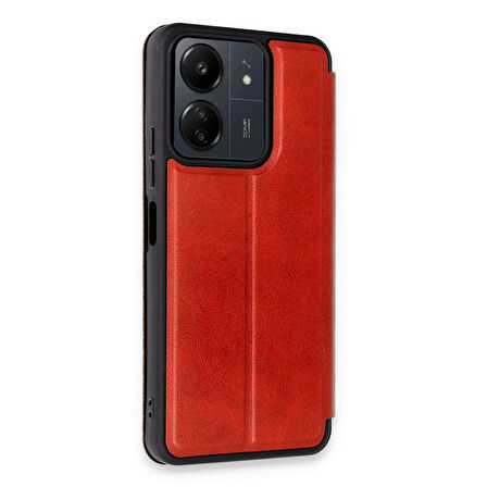 Xiaomi Poco C65 Kılıf Flip Cover Kartlıklı Kapaklı Ultra İnce Şık Kılıf