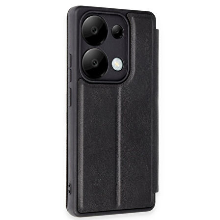 Xiaomi Poco X6 Kılıf Flip Cover Kartlıklı Kapaklı Ultra İnce Şık Kılıf