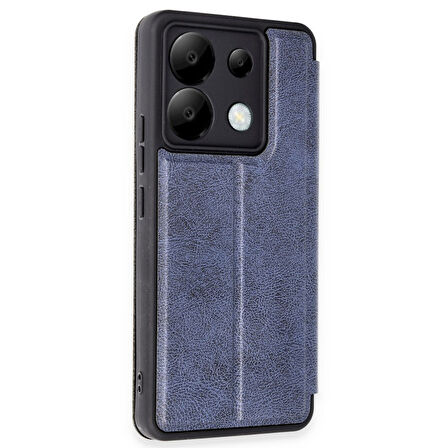 Xiaomi Poco X6 Kılıf Flip Cover Kartlıklı Kapaklı Ultra İnce Şık Kılıf