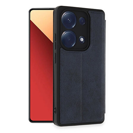Xiaomi Redmi Note 13 Pro 4G Kılıf Flip Cover Kartlıklı Kapaklı Ultra İnce Şık Kılıf