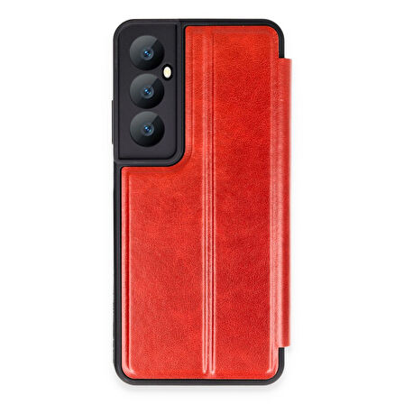 Realme C65 Kılıf Flip Cover Kartlıklı Kapaklı Ultra İnce Şık Kılıf