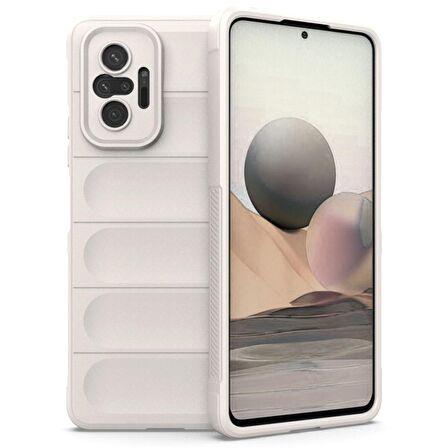 Xiaomi Redmi Note 10 Pro Kılıf Kamera Korumalı İçi Kadife Yumuşak Silikon Kapak + Ekran Koruma