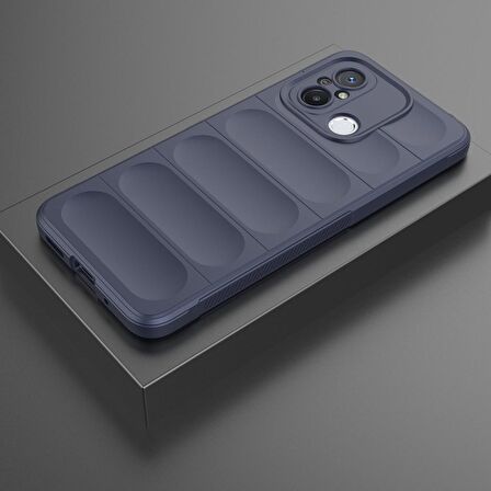 Xiaomi Redmi 12C Kılıf Kamera Korumalı İçi Kadife Yumuşak Silikon Kapak + Ekran Koruma