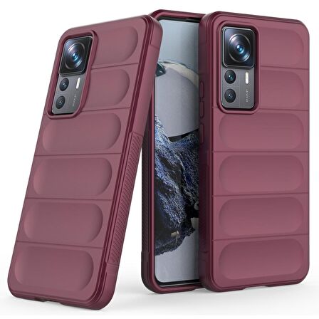 Xiaomi Mi 12T Pro Kılıf Kamera Korumalı İçi Kadife Yumuşak Silikon Kapak + Ekran Koruma