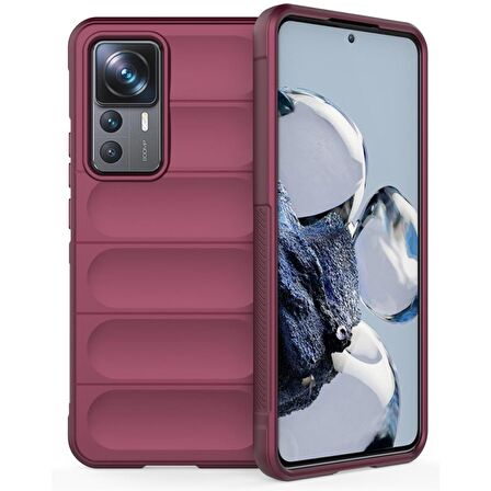 Xiaomi Mi 12T Pro Kılıf Kamera Korumalı İçi Kadife Yumuşak Silikon Kapak + Ekran Koruma