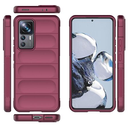 Xiaomi Mi 12T Pro Kılıf Kamera Korumalı İçi Kadife Yumuşak Silikon Kapak + Ekran Koruma