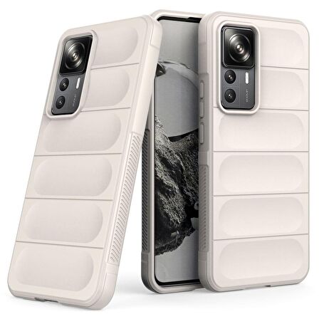 Xiaomi Mi 12T Pro Kılıf Kamera Korumalı İçi Kadife Yumuşak Silikon Kapak + Ekran Koruma