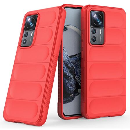 Xiaomi Mi 12T Pro Kılıf Kamera Korumalı İçi Kadife Yumuşak Silikon Kapak + Ekran Koruma