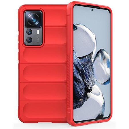 Xiaomi Mi 12T Pro Kılıf Kamera Korumalı İçi Kadife Yumuşak Silikon Kapak + Ekran Koruma