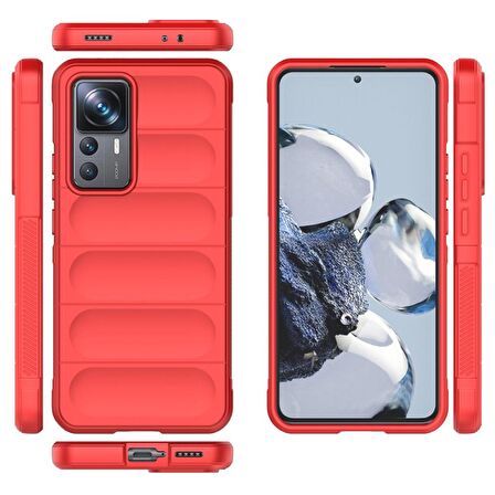 Xiaomi Mi 12T Pro Kılıf Kamera Korumalı İçi Kadife Yumuşak Silikon Kapak + Ekran Koruma