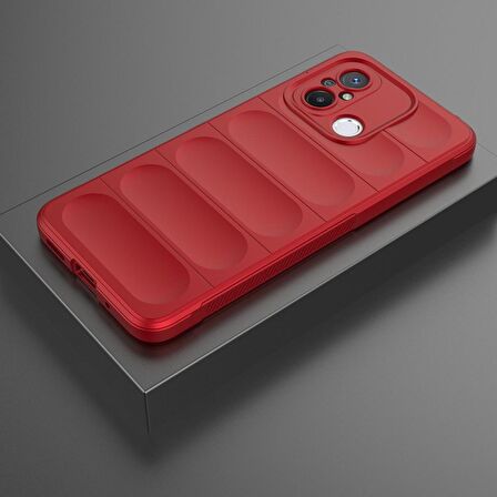 Xiaomi Redmi 12C Kılıf Kamera Korumalı İçi Kadife Yumuşak Silikon Kapak + Ekran Koruma