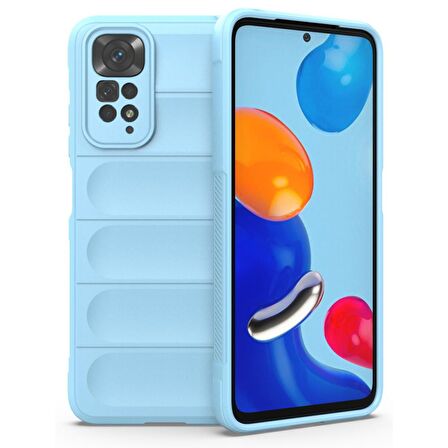 Xiaomi Redmi Note 11 Kılıf Kamera Korumalı İçi Kadife Yumuşak Silikon Kapak + Ekran Koruma