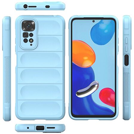 Xiaomi Redmi Note 11 Kılıf Kamera Korumalı İçi Kadife Yumuşak Silikon Kapak + Ekran Koruma