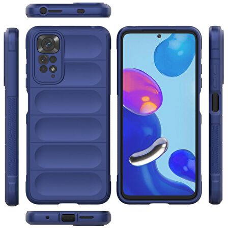 Xiaomi Redmi Note 11S Kılıf Kamera Korumalı İçi Kadife Yumuşak Silikon Kapak + Ekran Koruma