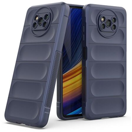 Xiaomi Poco X3 Pro Kılıf Kamera Korumalı İçi Kadife Yumuşak Silikon Kapak + Ekran Koruma