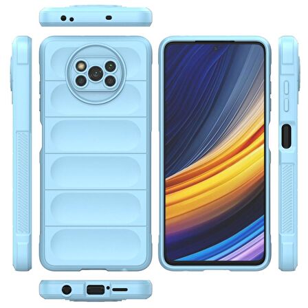 Xiaomi Poco X3 Pro Kılıf Kamera Korumalı İçi Kadife Yumuşak Silikon Kapak + Ekran Koruma