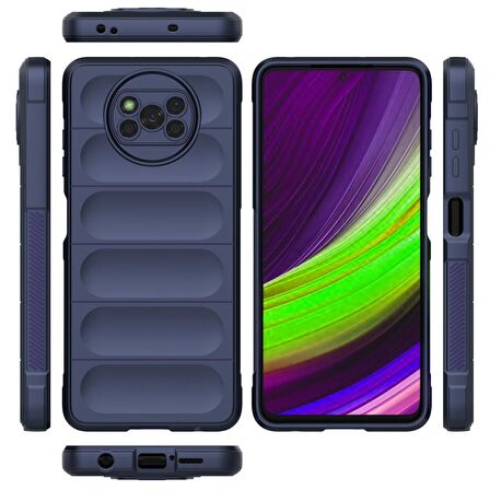 Xiaomi Pocophone X3 Kılıf Kamera Korumalı İçi Kadife Yumuşak Silikon Kapak + Ekran Koruma