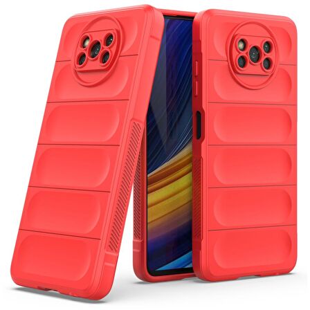 Xiaomi Pocophone X3 Kılıf Kamera Korumalı İçi Kadife Yumuşak Silikon Kapak + Ekran Koruma