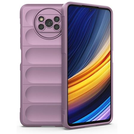 Xiaomi Pocophone X3 Kılıf Kamera Korumalı İçi Kadife Yumuşak Silikon Kapak + Ekran Koruma