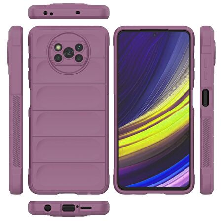 Xiaomi Pocophone X3 Kılıf Kamera Korumalı İçi Kadife Yumuşak Silikon Kapak + Ekran Koruma