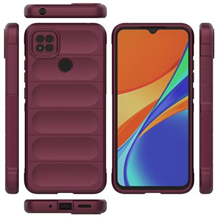 Xiaomi Redmi 9C Kılıf Kamera Korumalı İçi Kadife Yumuşak Silikon Kapak + Ekran Koruma