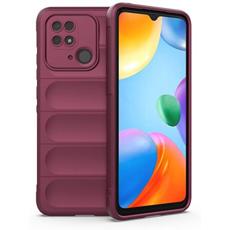 Xiaomi Poco C40 Kılıf Kamera Korumalı İçi Kadife Yumuşak Silikon Kapak + Ekran Koruma