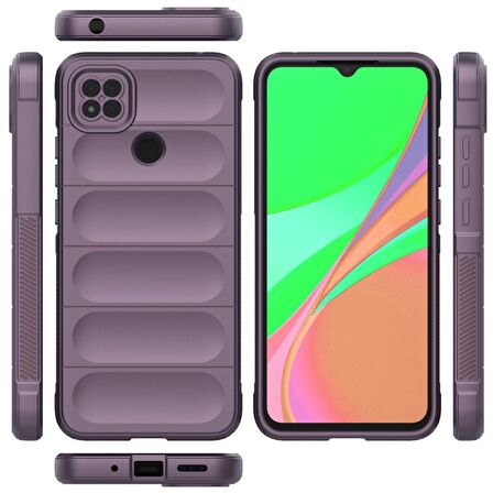 Xiaomi Redmi 9C Kılıf Kamera Korumalı İçi Kadife Yumuşak Silikon Kapak + Ekran Koruma
