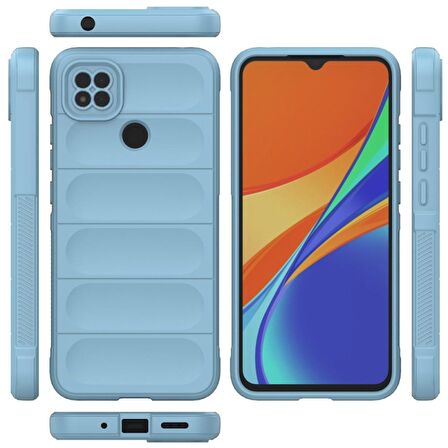 Xiaomi Redmi 9C Kılıf Kamera Korumalı İçi Kadife Yumuşak Silikon Kapak + Ekran Koruma