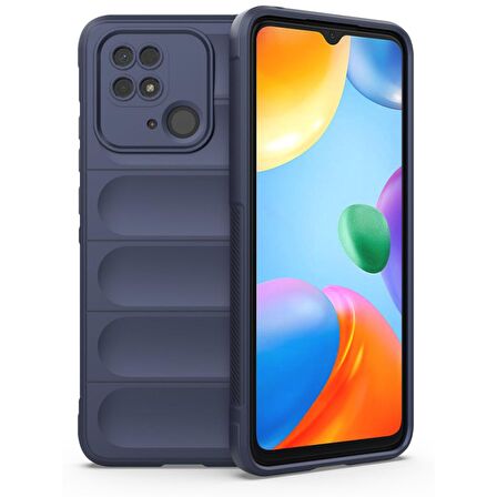 Xiaomi Poco C40 Kılıf Kamera Korumalı İçi Kadife Yumuşak Silikon Kapak + Ekran Koruma
