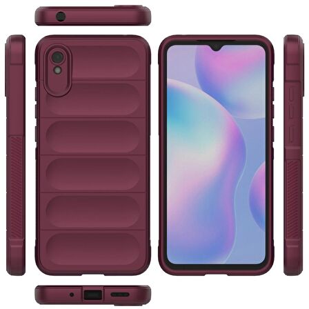 Xiaomi Redmi 9A Kılıf Kamera Korumalı İçi Kadife Yumuşak Silikon Kapak + Ekran Koruma