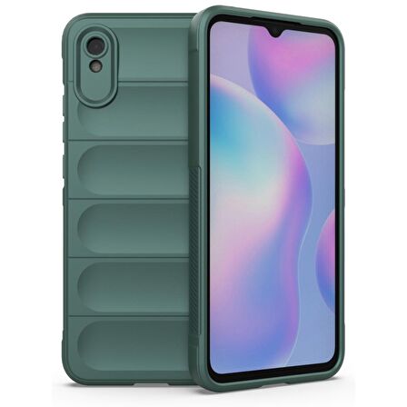 Xiaomi Redmi 9A Kılıf Kamera Korumalı İçi Kadife Yumuşak Silikon Kapak + Ekran Koruma