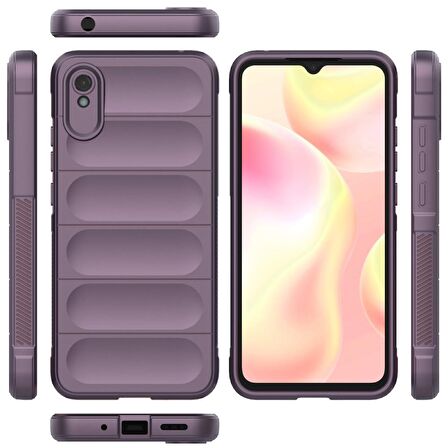Xiaomi Redmi 9A Kılıf Kamera Korumalı İçi Kadife Yumuşak Silikon Kapak + Ekran Koruma