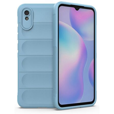 Xiaomi Redmi 9A Kılıf Kamera Korumalı İçi Kadife Yumuşak Silikon Kapak + Ekran Koruma