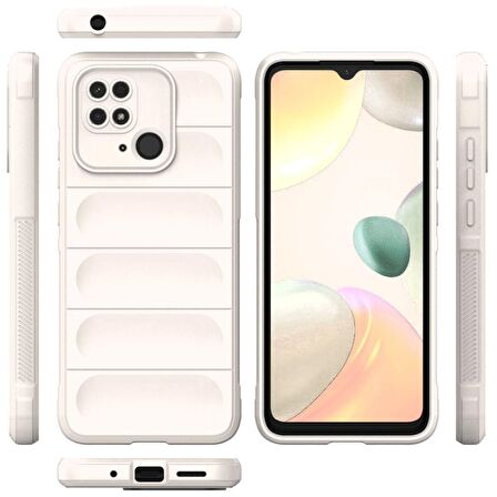 Xiaomi Poco C40 Kılıf Kamera Korumalı İçi Kadife Yumuşak Silikon Kapak + Ekran Koruma