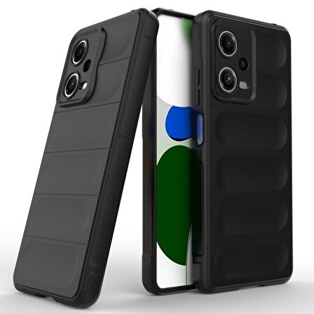 Xiaomi Poco X5 5G Kılıf Kamera Korumalı İçi Kadife Yumuşak Silikon Kapak + Ekran Koruma
